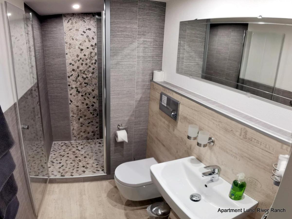 Appartement Im Stall "Lune River Ranch" Loxstedt Dış mekan fotoğraf